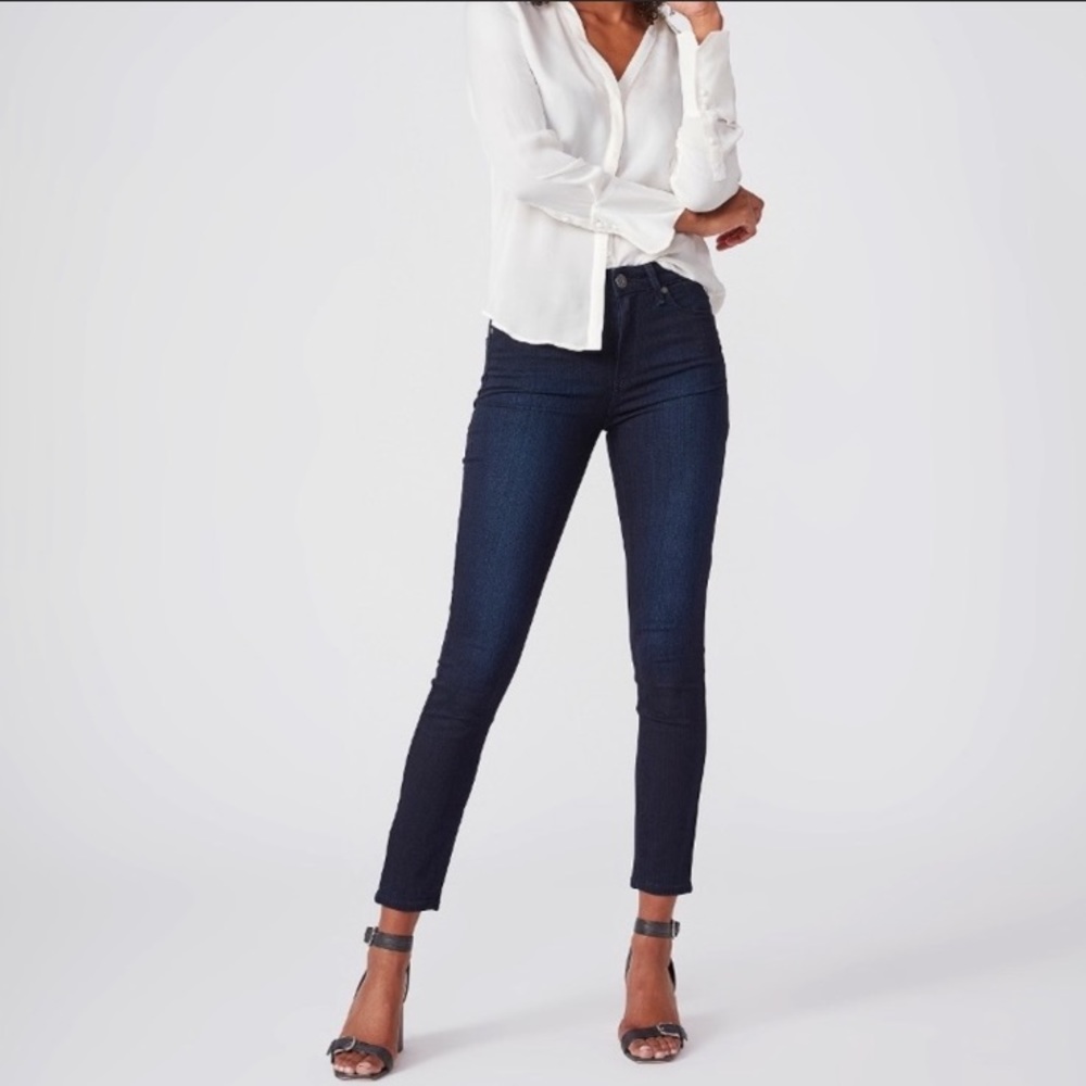PAIGE ~ Hoxton Ultra Skinny Jeans in dark wash denim